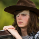 Chandler Riggs as Carl, who went to the great giant pudding can in the sky on The Walking Dead’s latest season.